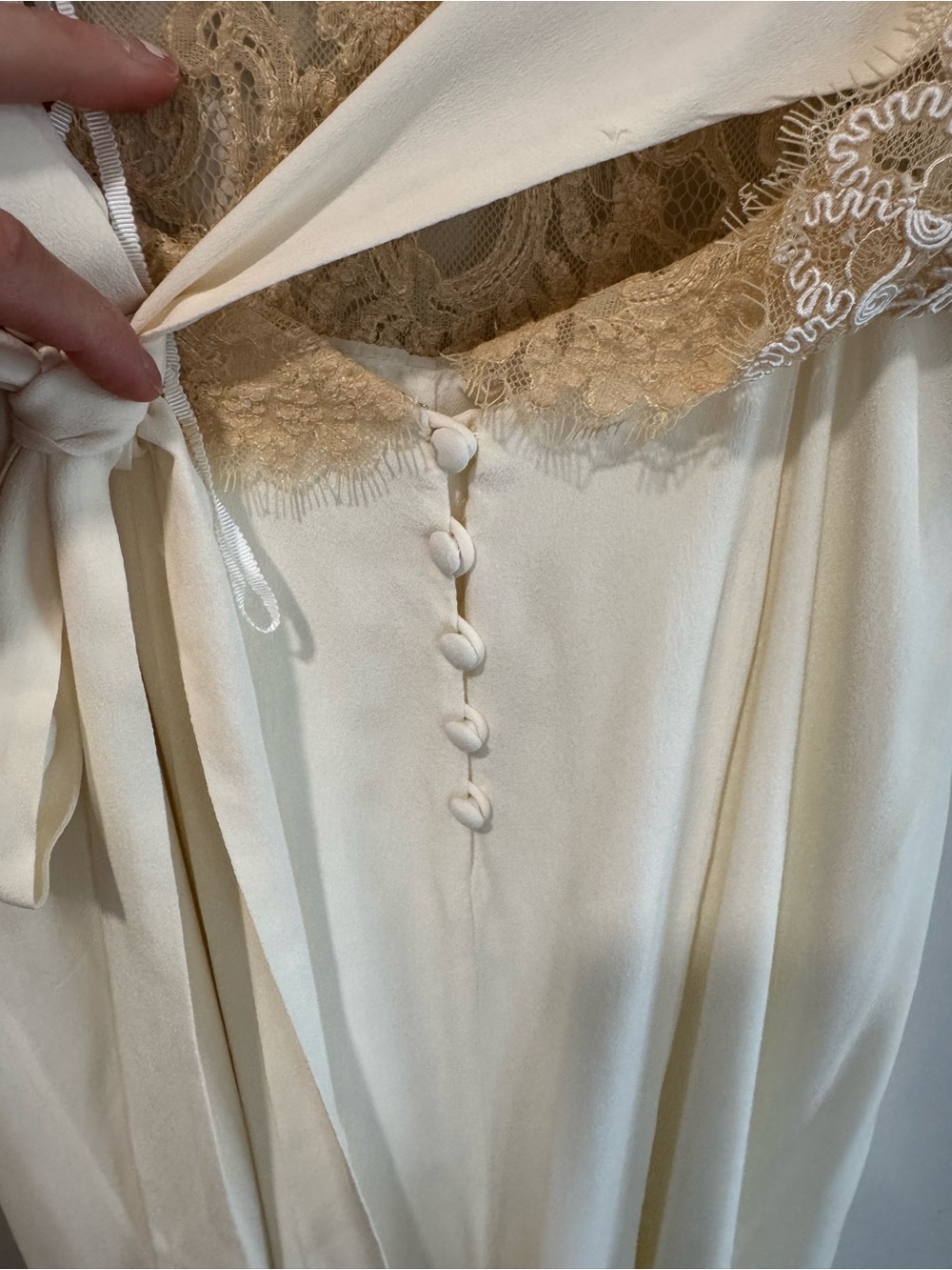 limited edition Free People Cream, Ivory Lace Maxi Dress - Picture 10 of 12